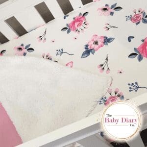 Double layer floral baby blanket