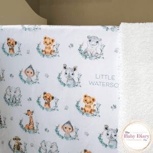 Double layer safari baby blanket