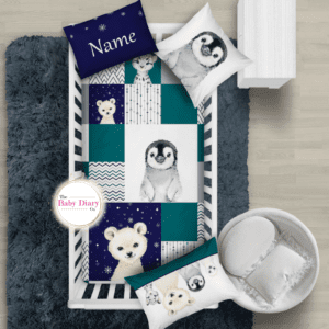 Arctic Quilt Look Bedding Set