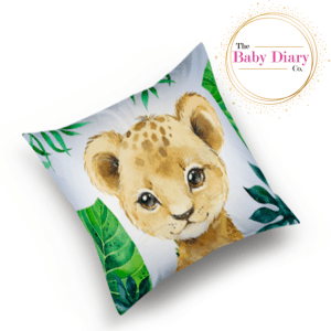 Ready Made Small Scatter Pillow- Adventure Awaits Lion