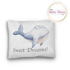 Ready Made Baby Pillowcase- Sleep Tight Whale