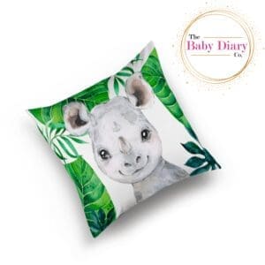 Ready Made Small Scatter Pillow-  Rhino