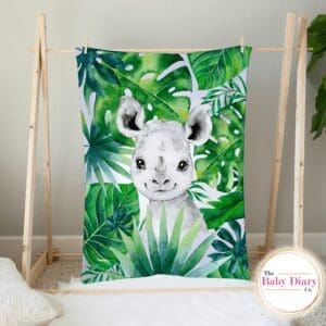 Ready Made Rhino Small Single Layer Fleece Blanket