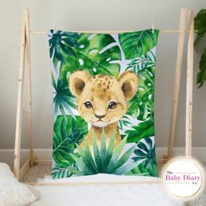 Ready Made Lion Small Single Layer Fleece Blanket