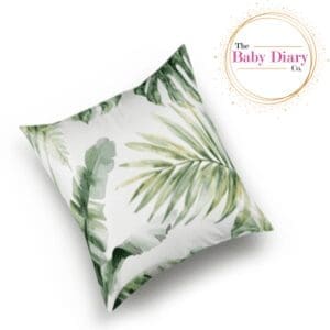 Ready Made Small Scatter Pillow- Tropical Leaves Only