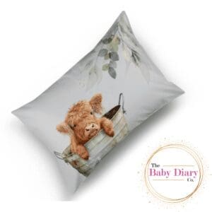Ready Made Baby Pillowcase- Highlands Cow