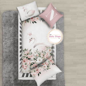Very Floral Swan Princess Bedding Set