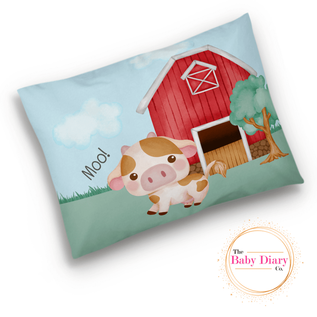 Ready Made Baby Pillowcase-Cartoon Farm