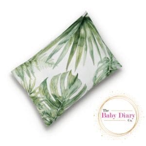 Ready Made Baby Pillowcase- Tropical Leaves