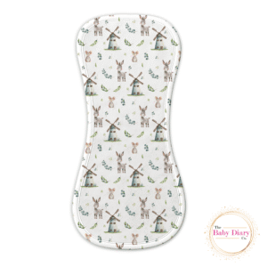 Ready Made Donkey and Windmill Burp Cloth