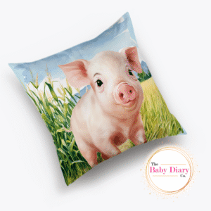 Ready Made Small Scatter Pillow- Realistic Piglet