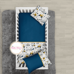 Ready-Made Construction Vehicles Duvet Bedding Set