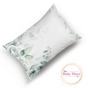 Ready Made Standard Pillowcase- Eucalyptus on Side