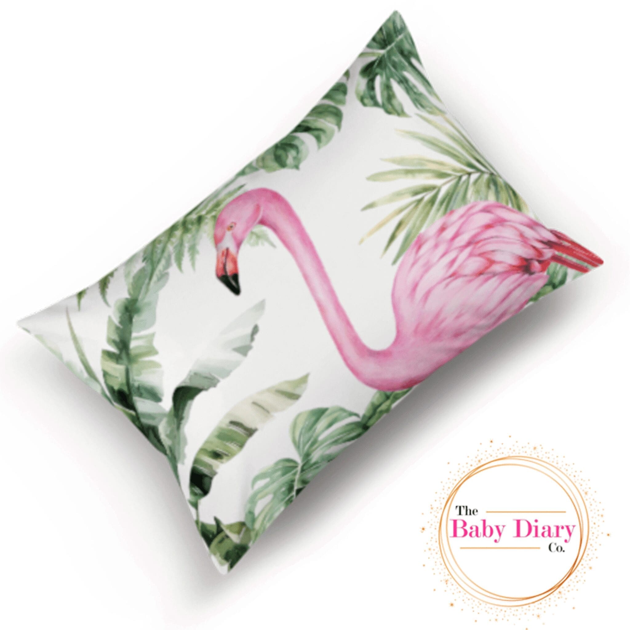 Ready Made Standard Pillowcase- Tropical Flamingo