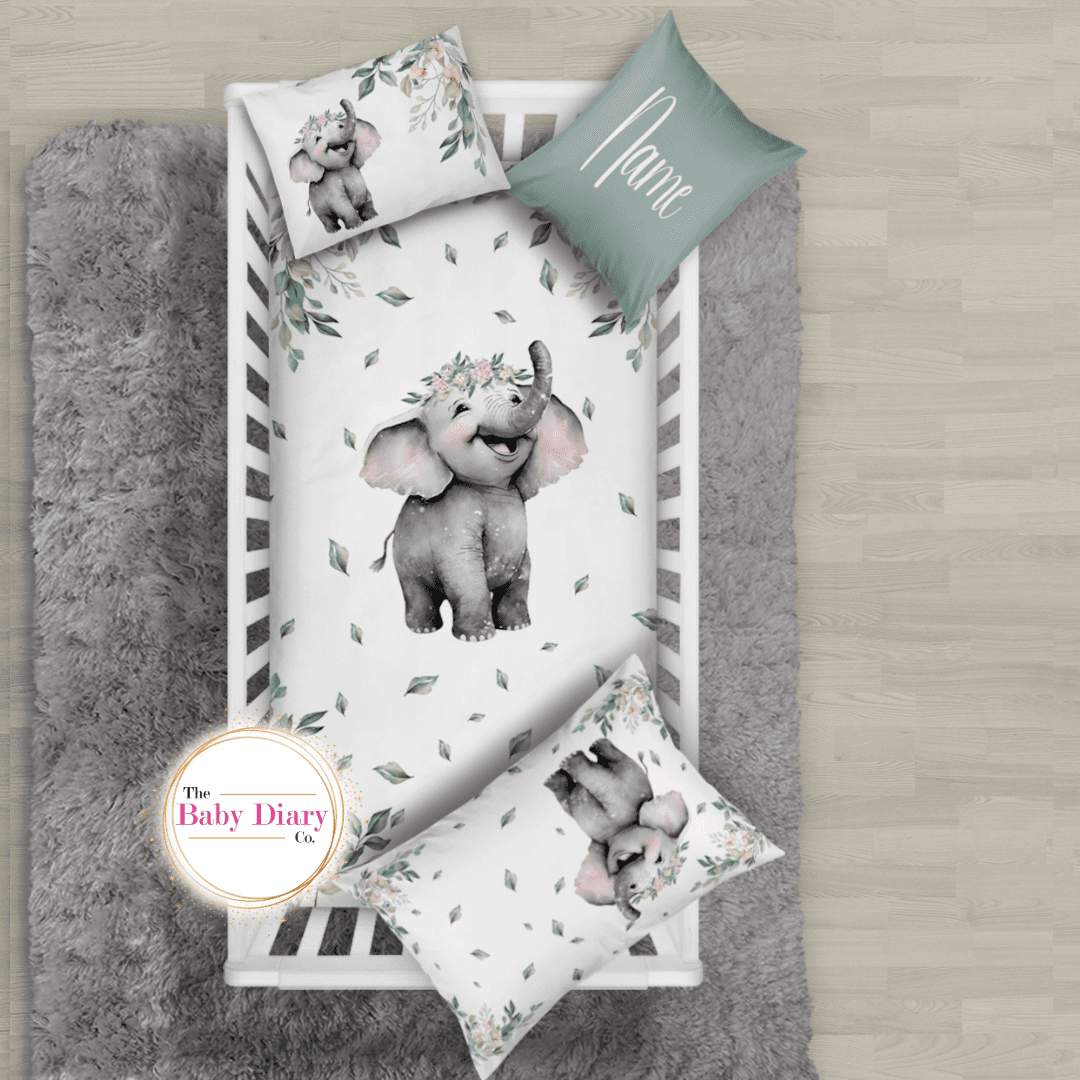 Realistic Floral Leafy Elephant