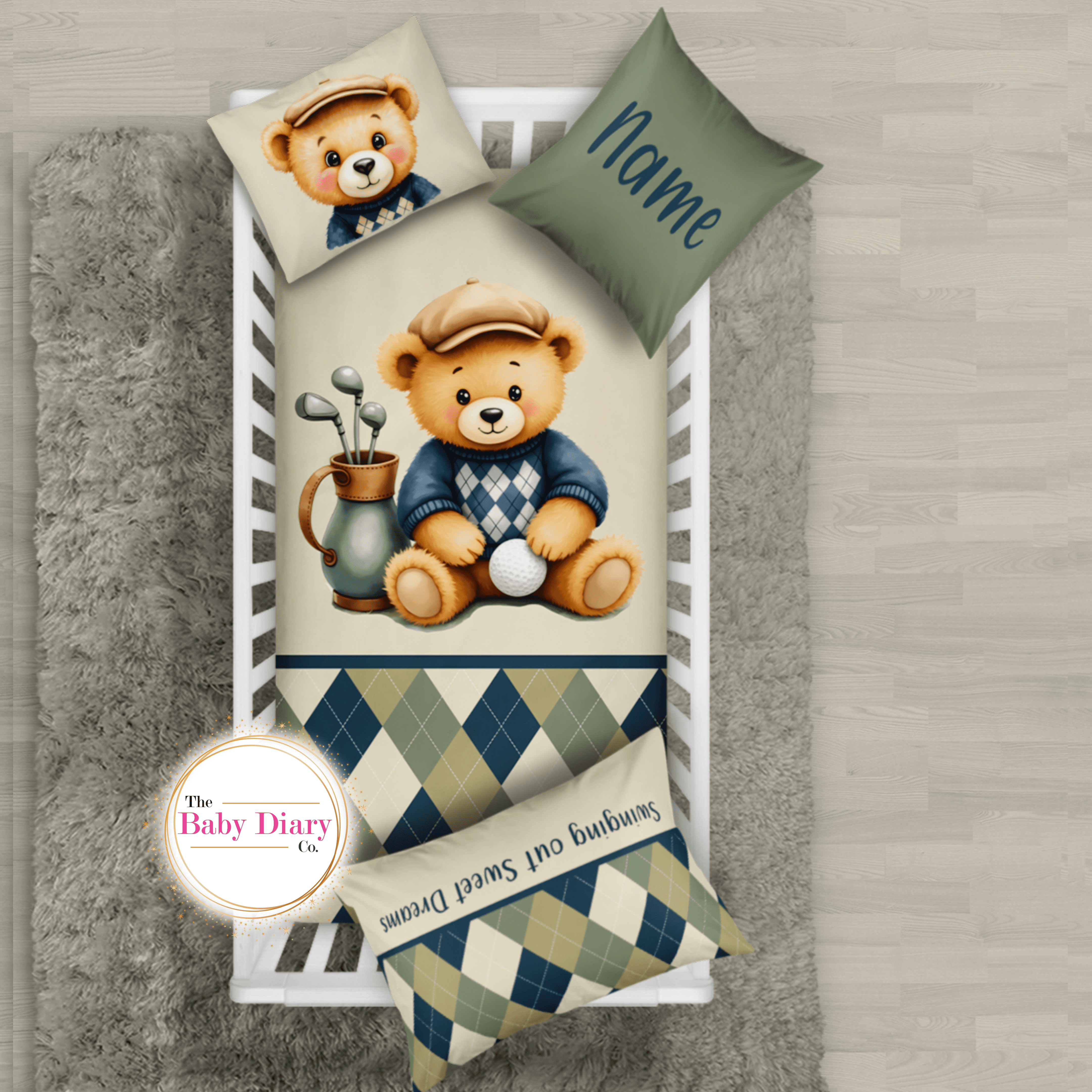 Golf Teddy Bear Set