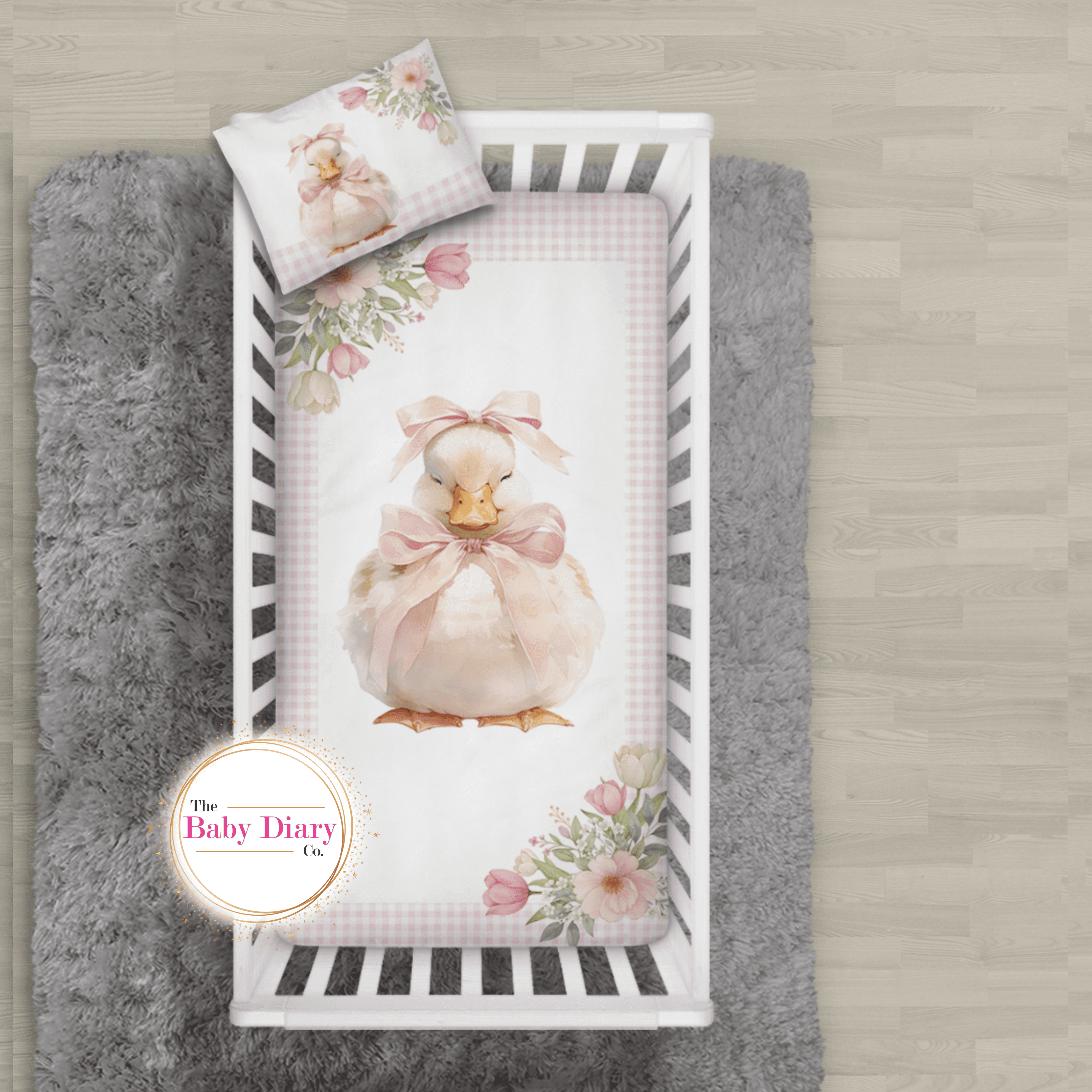 Ready Made Duck with Bow Bedding Set
