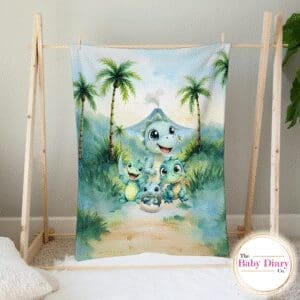 Ready Made New Dino Small Single Layer Fleece Blanket