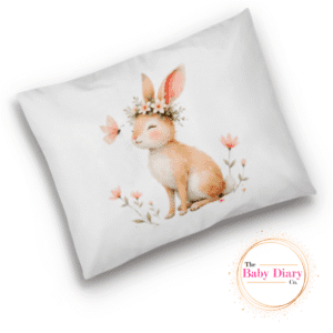 Ready Made Baby Pillowcase- Bunny Floral